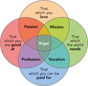 ikigai - how to live a purposeful life and get paid for it.